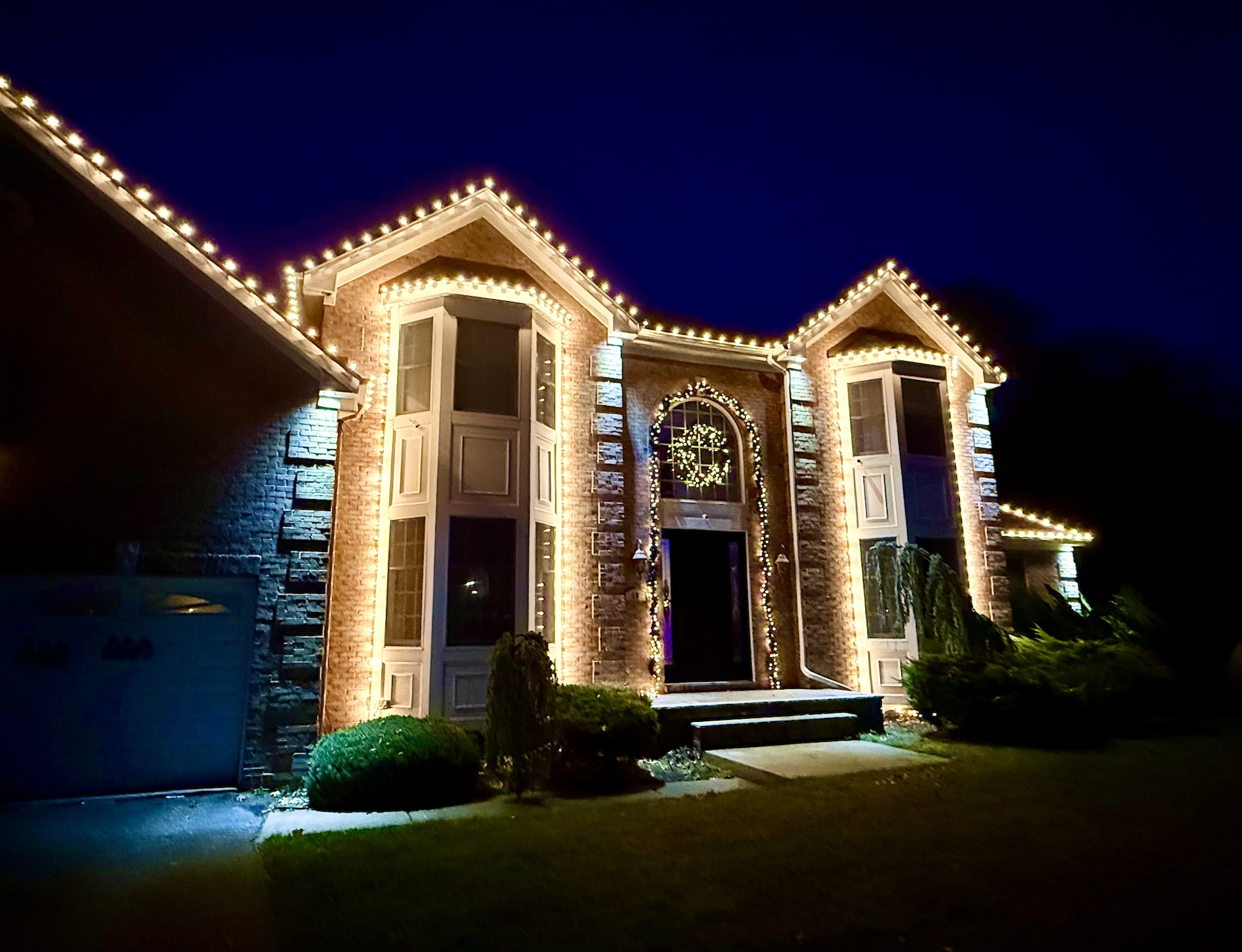 Christmas lighting installation in Little Egg Harbor NJ