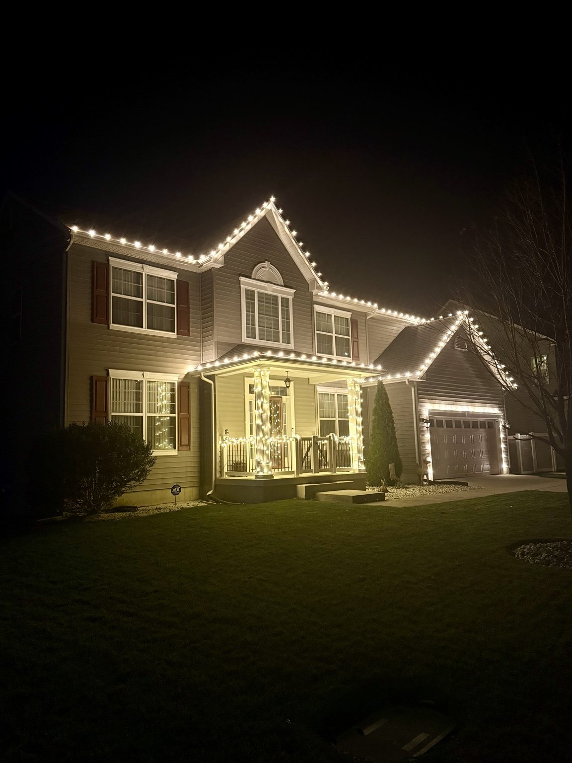 Christmas lighting installation in Mays Landing NJ