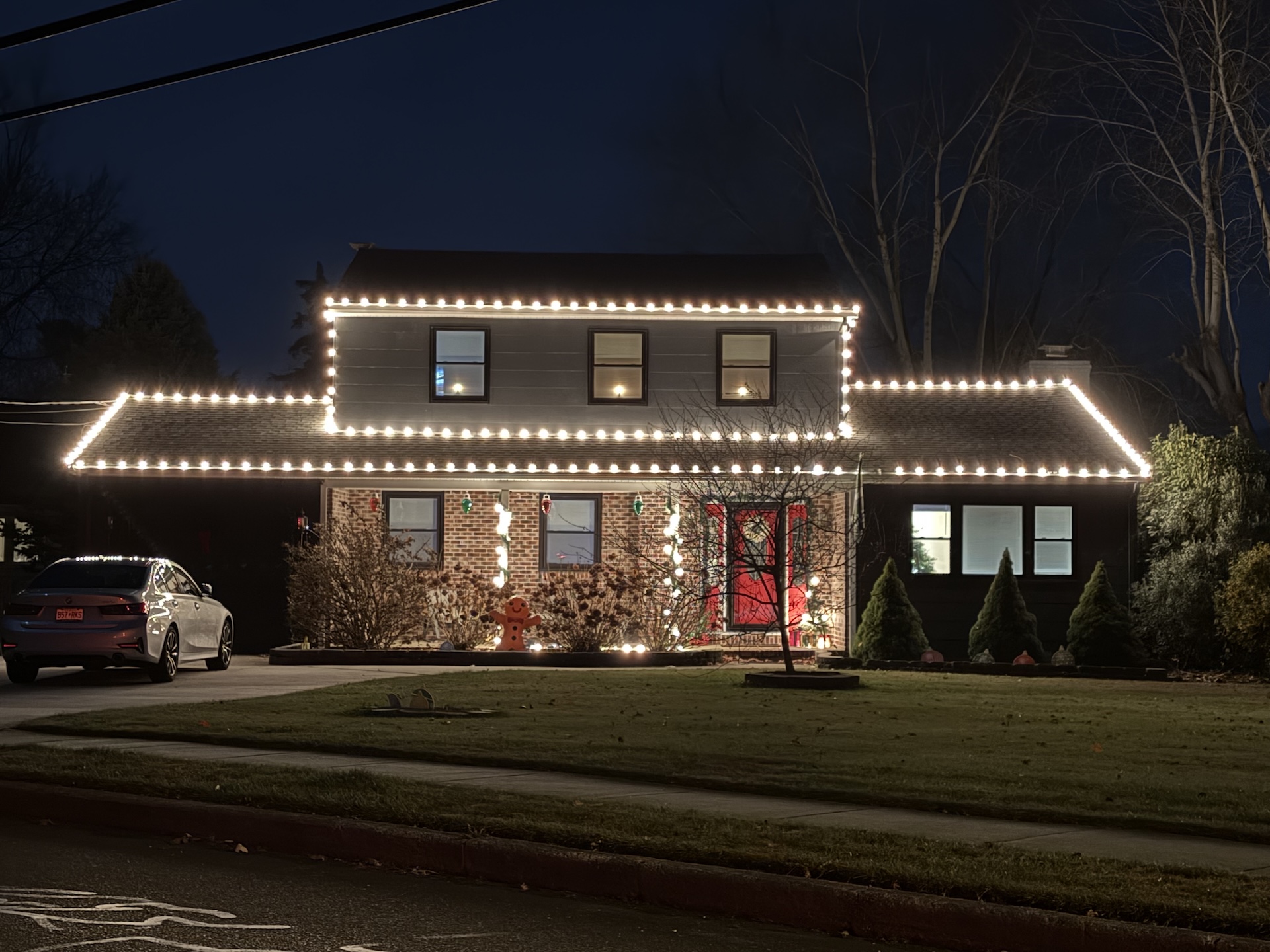 Christmas lighting installation in Linwood NJ