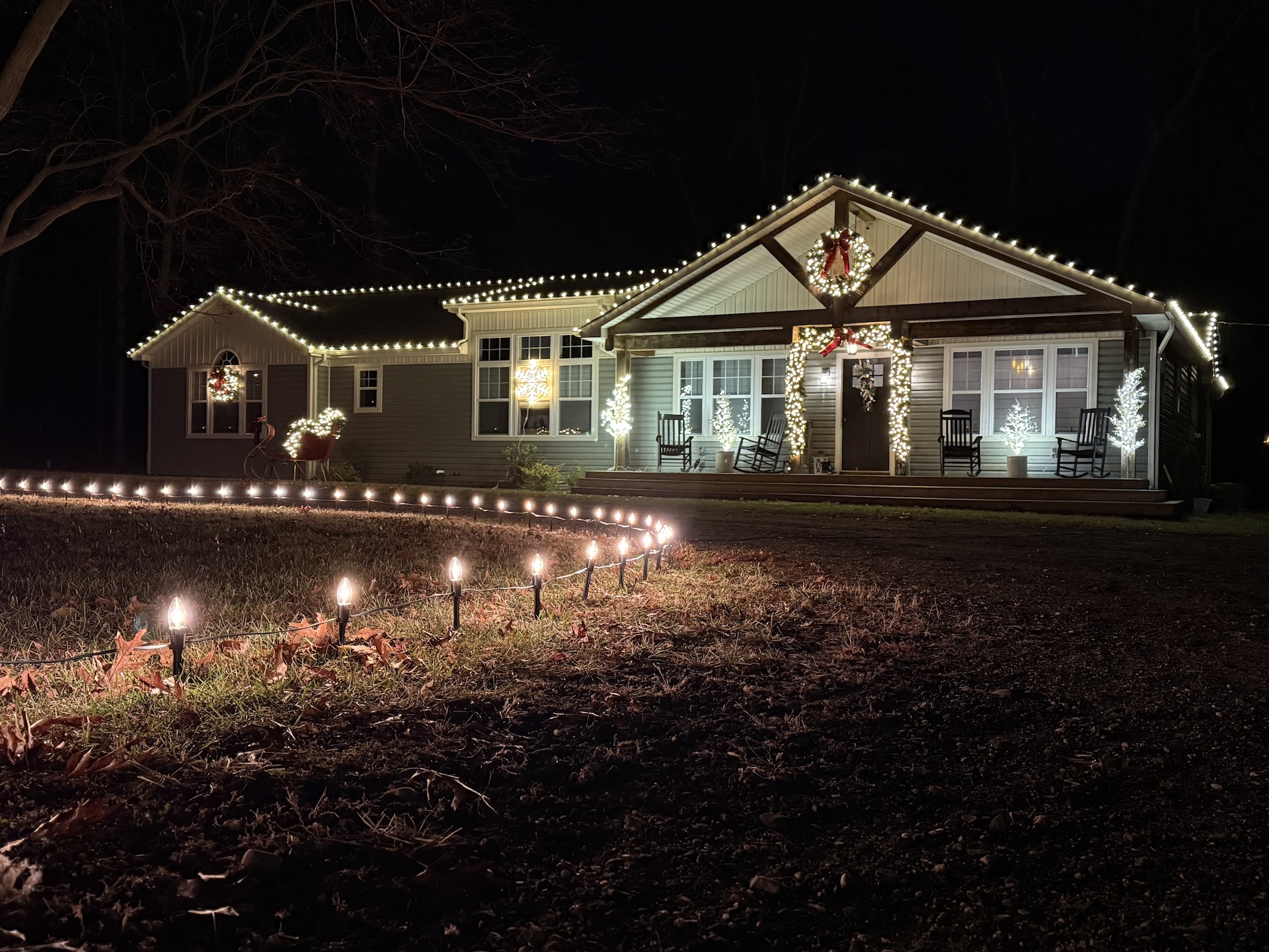 Christmas lighting installation in Mays Landing NJ
