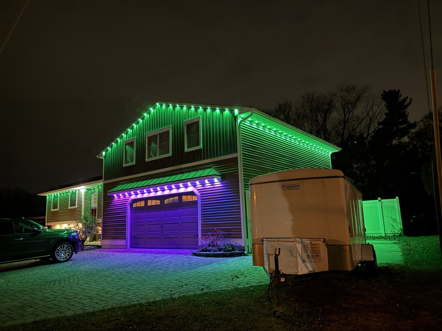 Govee Pro permanent outdoor lighting installation in Pitman NJ