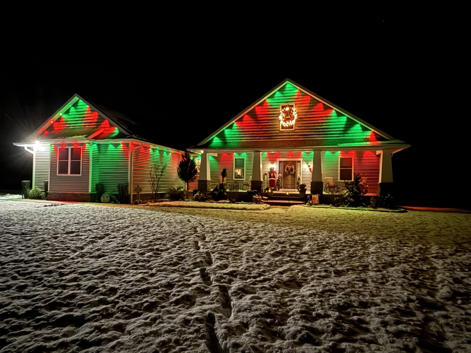 Govee Prism permanent outdoor lighting installation in Mays Landing NJ