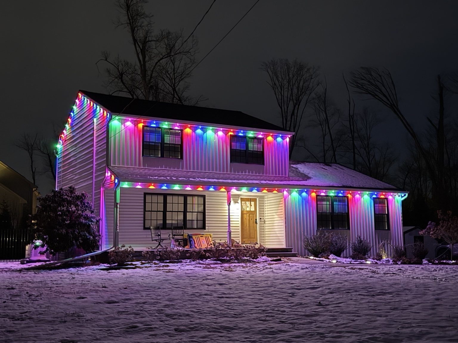 Govee Pro permanent outdoor lighting installation in Mullica Hill NJ
